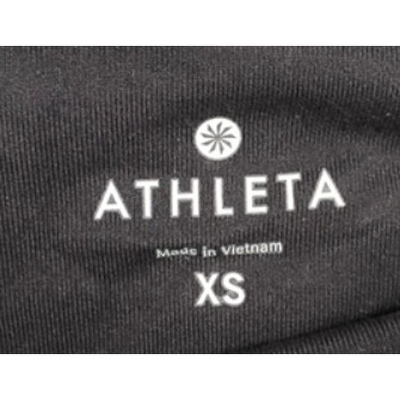 Athleta XS Tangram Capri Leggings Purple Stripe - Picture 4 of 4